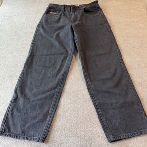 Empyre Jeans Mens 32 Black Denim Straight Jeans‎ Y2K